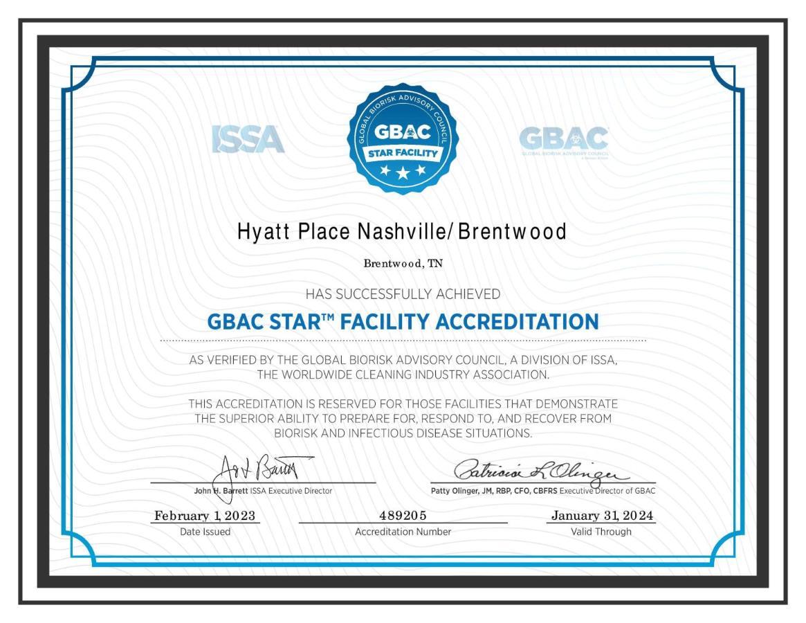 Hyatt Place Nashville Μπρέντγουντ Εξωτερικό φωτογραφία